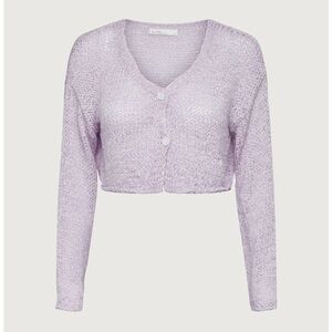 Lilac crotched cardigan